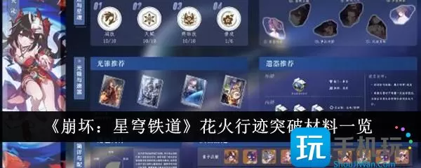 崩坏星穹铁道花火行迹突破材料有哪些